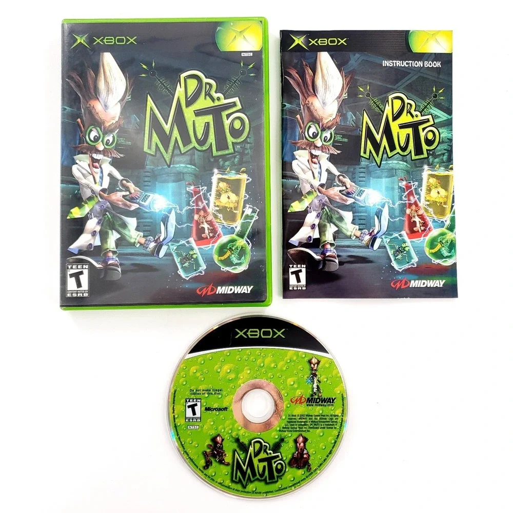 Dr. Muto (Microsoft Xbox, 2002) Complete w/ Reg Card Tested & Works